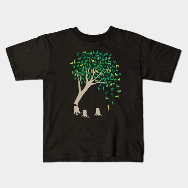 Source Tree of Life Kids T-Shirt by martinussumbaji